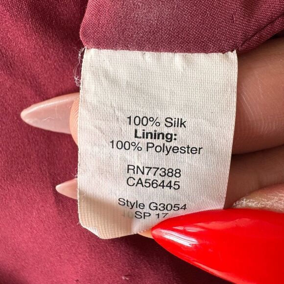 Madewell Pink Ruched V-Neck Sundress with Bishop Sleeves - Picture 6 of 7